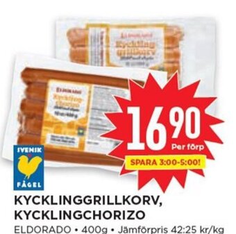 Willys Kycklinggrillkorv, Kycklingchorizo erbjuda