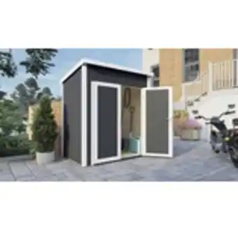 Hornbach Redskapsbod bertilo timmo 1 med golv 181x121cm antracit erbjuda