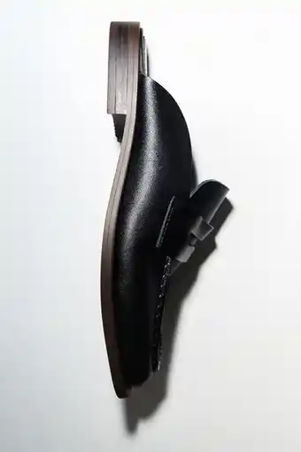 ZARA Leather mule loafers erbjuda