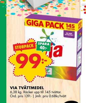 ÖoB Via tvättmedel erbjuda