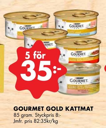 ÖoB Gourmet gold kattmat erbjuda