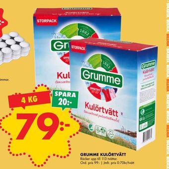 ÖoB Grumme kulörtvätt erbjuda