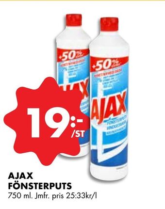 ÖoB Ajax fönsterputs erbjuda