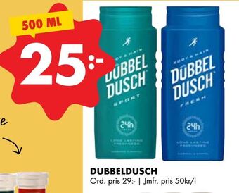 ÖoB Dubbeldusch erbjuda