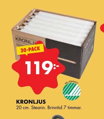 ÖoB Kronljus erbjuda