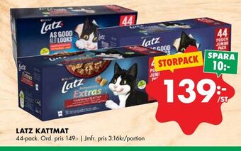 ÖoB Latz kattmat erbjuda