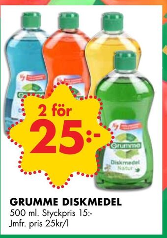 ÖoB Grumme diskmedel erbjuda
