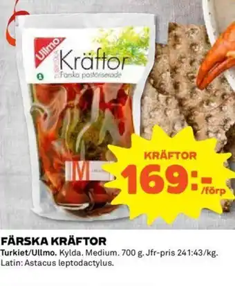 Kräftor Färska