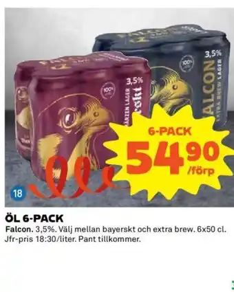 Coop Falcon Öl 6-pack erbjuda