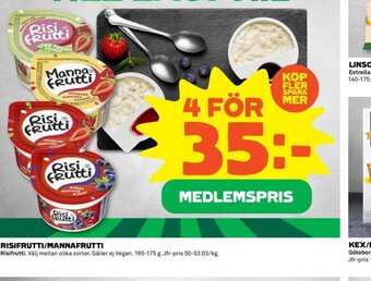 Coop Risifrutti/Mannafrutti erbjuda