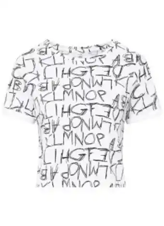 Bonprix Kort mönstrad t-shirt i ekologisk bomull erbjuda
