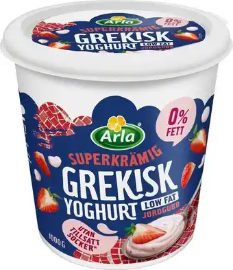 Grekisk yoghurt mini jordgubb 0%