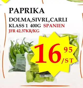 Matmixen Paprika erbjuda