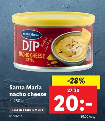 Lidl Santa Maria nacho cheese erbjuda