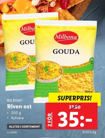 Lidl Riven ost erbjuda
