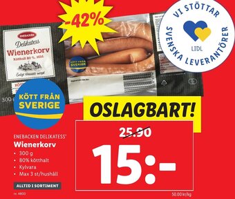 Lidl Wienerkorv erbjuda