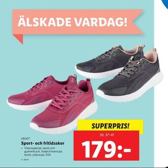 Lidl Sport- och fritidsskor erbjuda