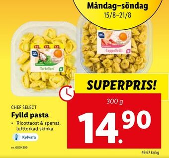 Lidl Fylld pasta erbjuda