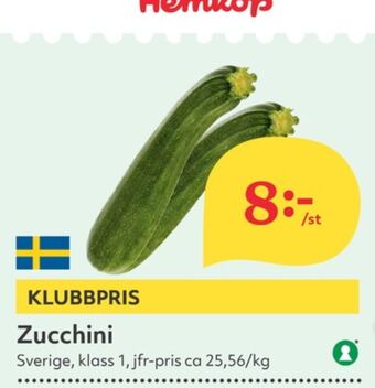 Hemköp Garant zucchini erbjuda