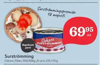 Hemköp Oskars surströmming erbjuda