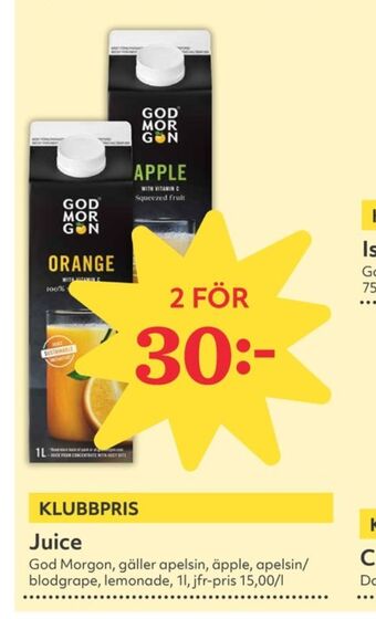 Hemköp God morgon juice erbjuda