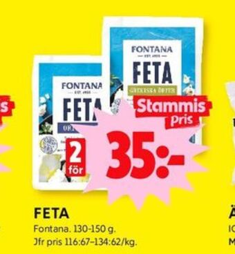 ICA Kvantum Fontana fetaost erbjuda