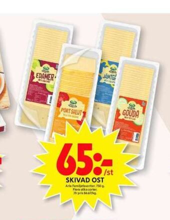 ICA Maxi Arla skivad ost erbjuda