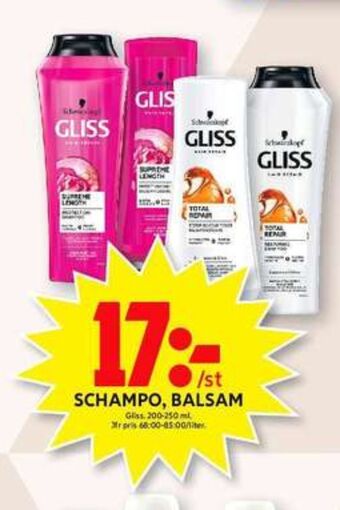 ICA Maxi Gliss balsam erbjuda