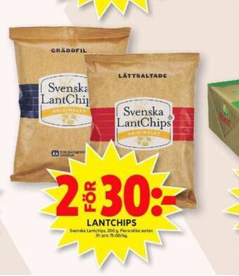 ICA Maxi Svenska lantchips erbjuda