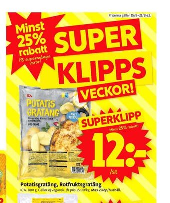 ICA Supermarket Ica potatisgratäng erbjuda