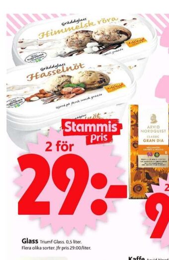 ICA Supermarket Triumf gräddglass erbjuda