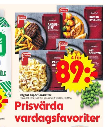 ICA Supermarket Findus färdigrätter erbjuda