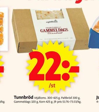 ICA Supermarket Mjälloms tunnbröd erbjuda