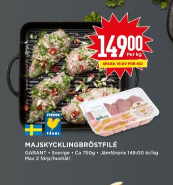 Willys Garant kycklingbröstfilé erbjuda