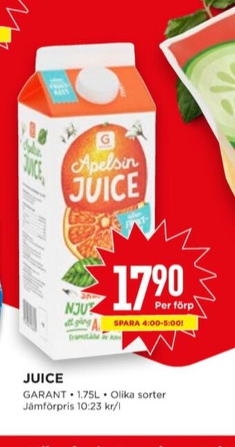 Willys Garant juice erbjuda