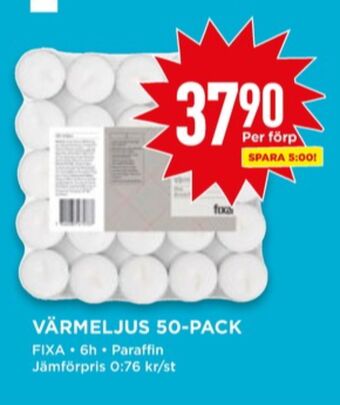 Willys Fixa värmeljus erbjuda
