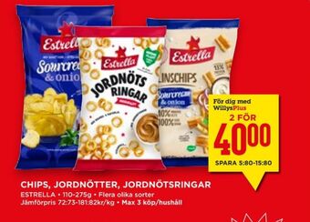 Willys Hemma Estrella chips erbjuda