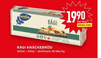 Willys Hemma Rågi knäckebröd erbjuda