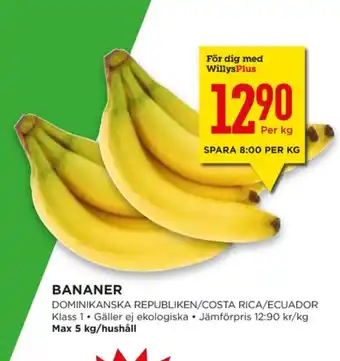Willys Hemma Baby dry bananer erbjuda