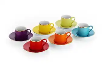 Chilli Kaffekoppset kütahya 12 delar erbjuda