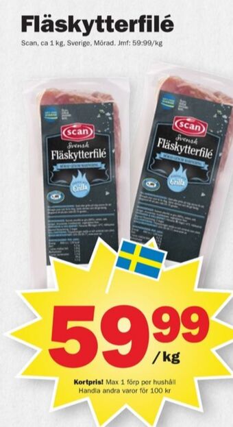 Pekås Scan fläskytterfilé erbjuda