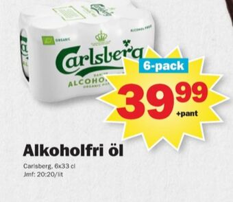 Pekås Carlsberg öl erbjuda