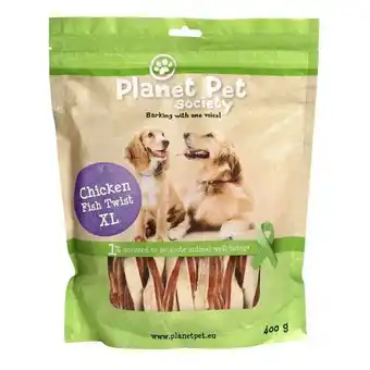 Planet pet dog kyckling & fisk twist
