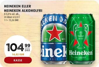 Scandinavian Park Heineken eller heineken alkoholfri erbjuda