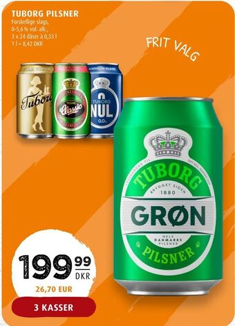 Scandinavian Park Tuborg pilsner erbjuda