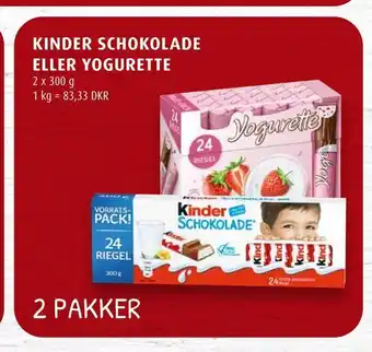 Scandinavian Park Kinder schokolade eller yogurette erbjuda
