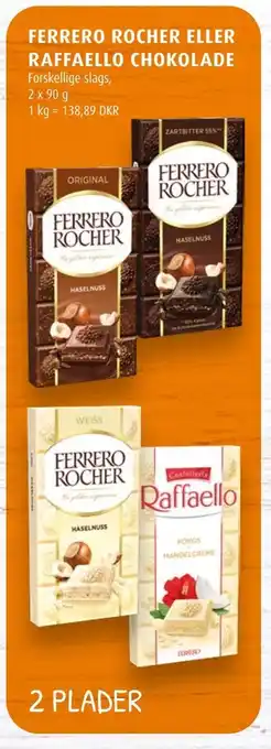 Scandinavian Park Ferrero rocher eller raffaello chokolade erbjuda