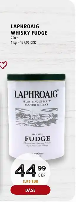 Scandinavian Park Laphroaig whisky fudge erbjuda