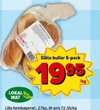 Släta bullar 5-pack