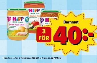 Östenssons Hipp Barnmat erbjuda